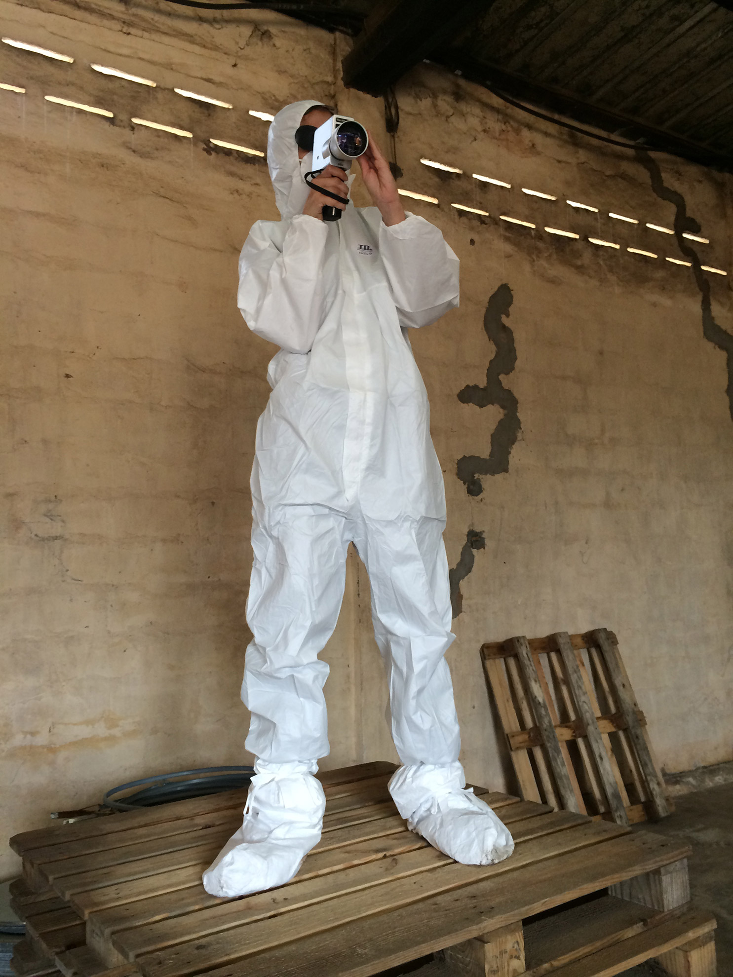 Backstage from the making of the film Cotton Chronicles, by Natasa Efstathiadi, 2015