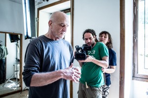 Backstage from the making of the film Moderation, by Anja Kirschner, 2015